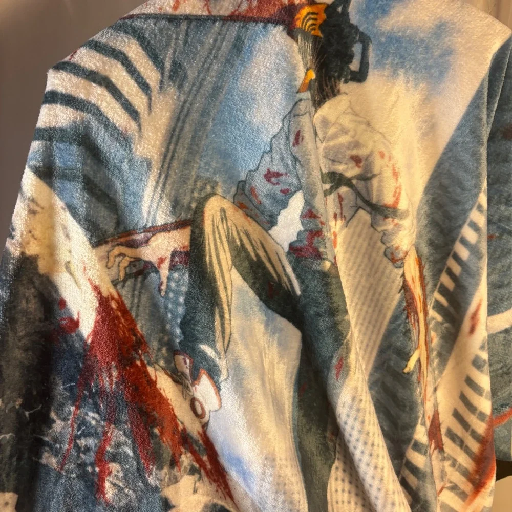 NWOT Chainsaw Man Anime Manga Fleece Blanket Throw Plush Collectible 45
